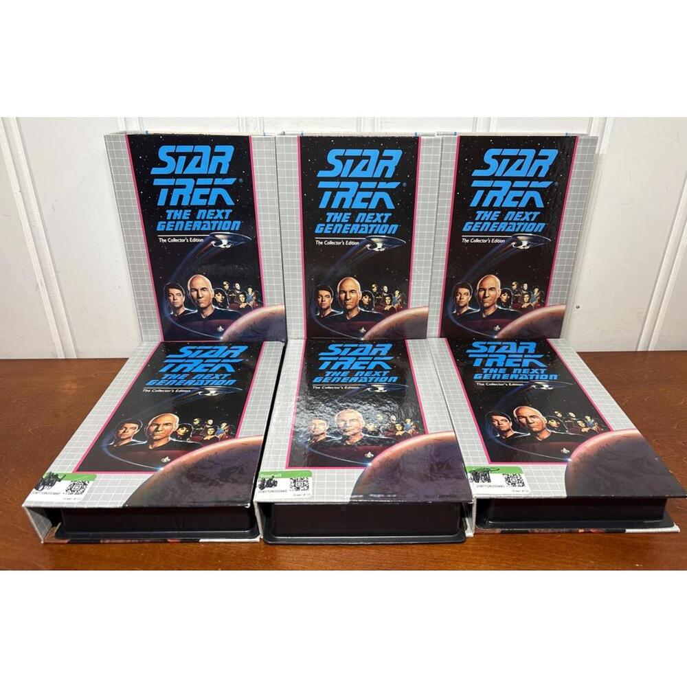 Lot of 6 Star Trek Next Generation The Collectors Editions VHS 2 Episode Each